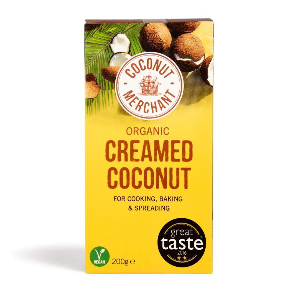 Coconut Merchant_Organic Creamed Coconut Block 200g-pack of 2