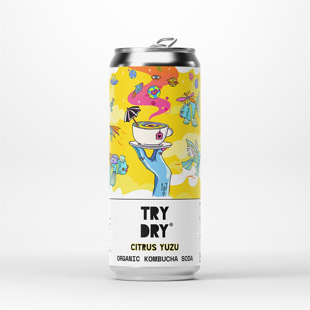 Counter Culture_Citrus Yuzu Organic Kombucha (Try Dry) 330ml-pack of 3