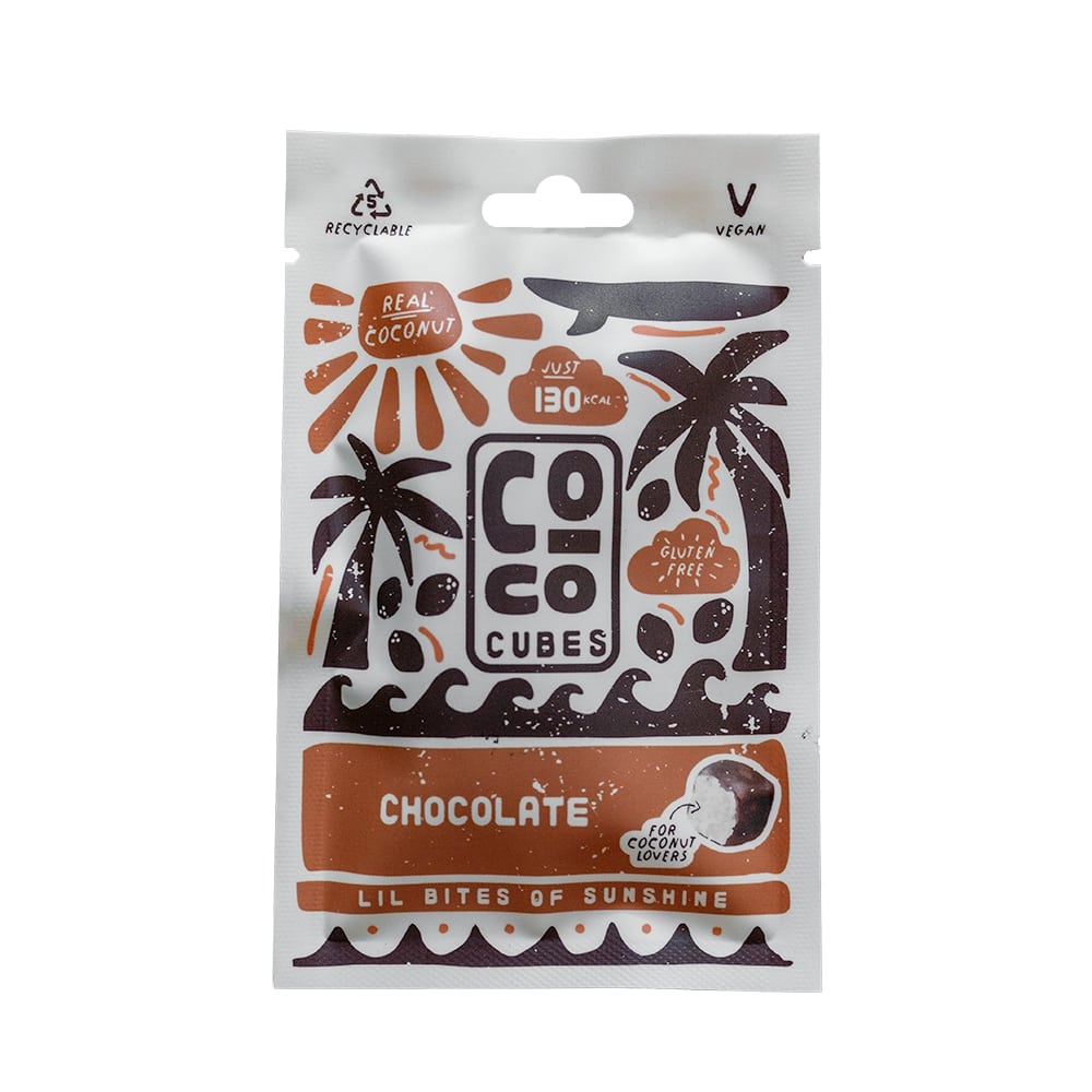 Coco Cubes_Delicious Chocolate Coconut Snack 30g-pack of 12