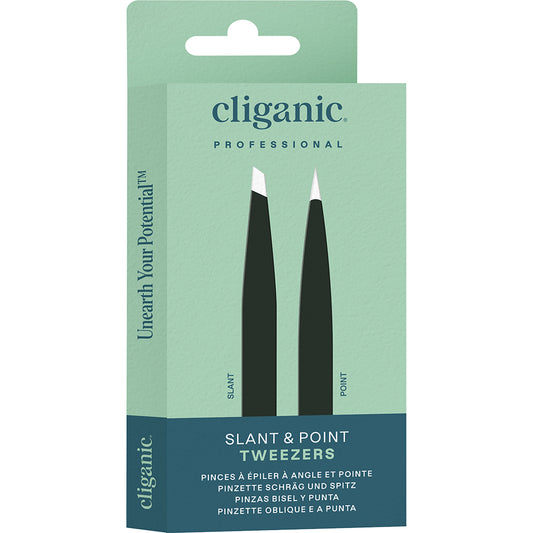 Cliganic Tweezers Set: Slant & Point UK