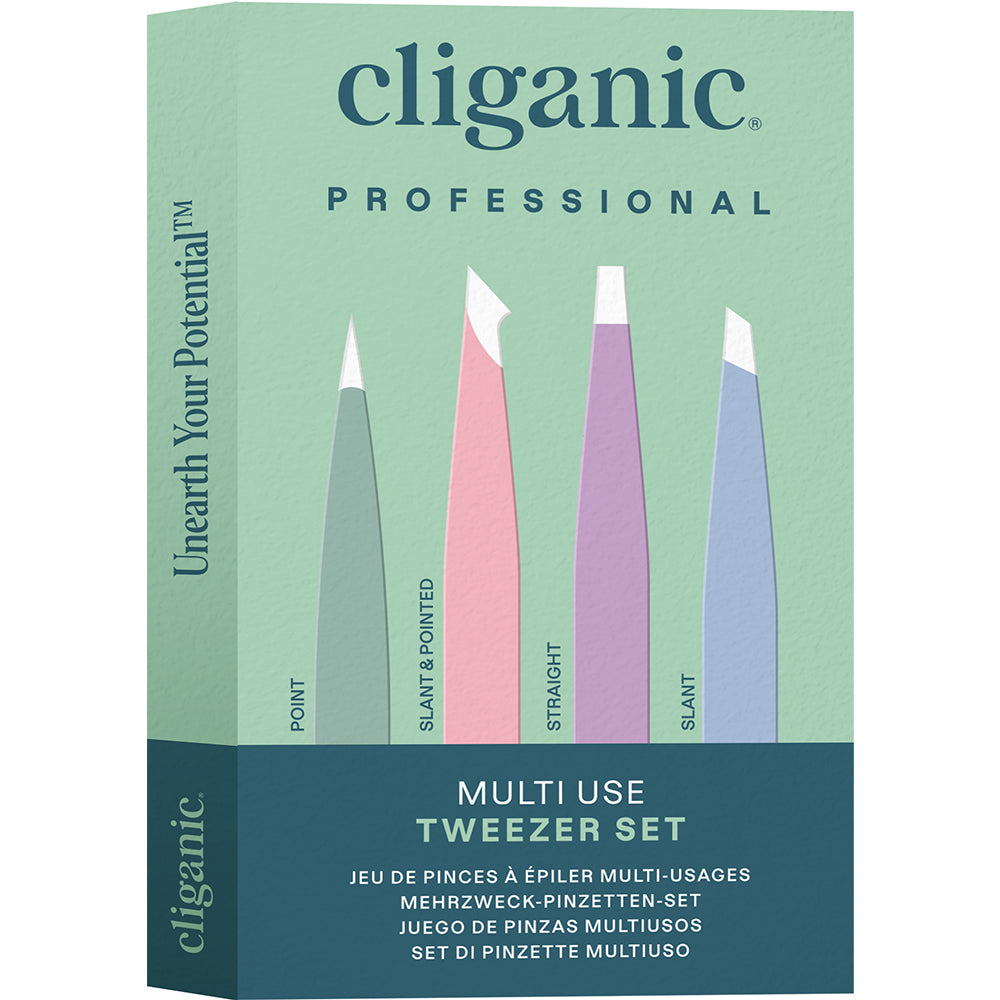 Cliganic 4-Piece Tweezers Set - Assorted Colors UK