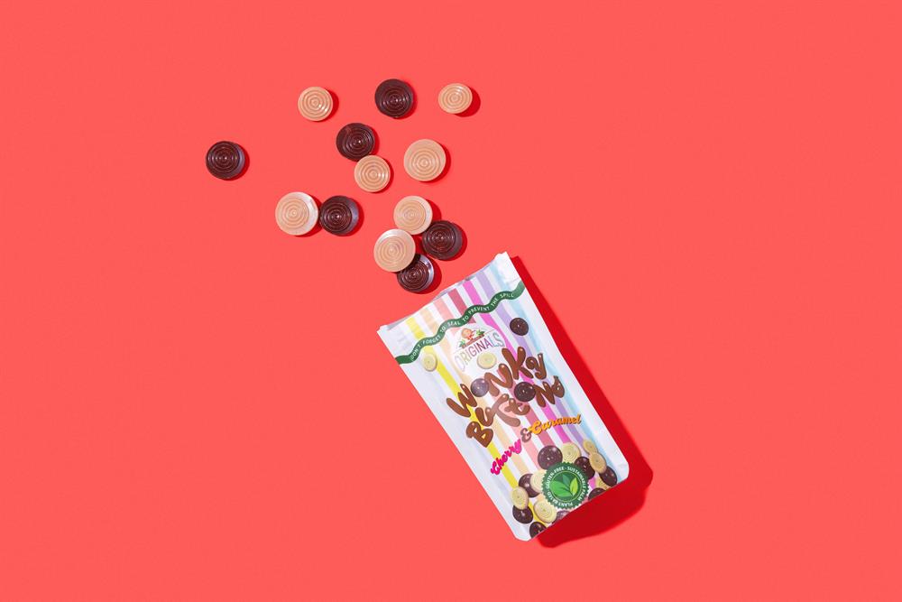 Catherine's Originals_Wonky Buttons- Vegan Milk Caramel/White Cherry 100g-pack of 5