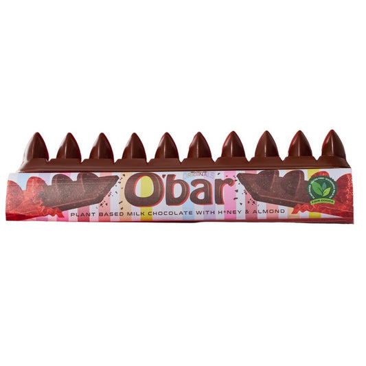 Catherine's Originals_O'bar Vegan Milk Chocolates -Crunchy Almond and H*ney 200g