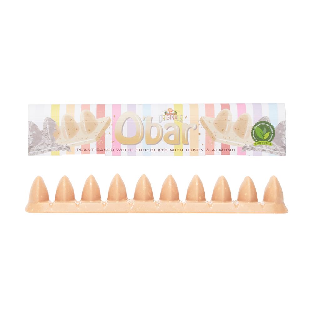 Catherine's Originals_O'bar Vegan White Chocolates -Crunchy Almond and H*ney 200g
