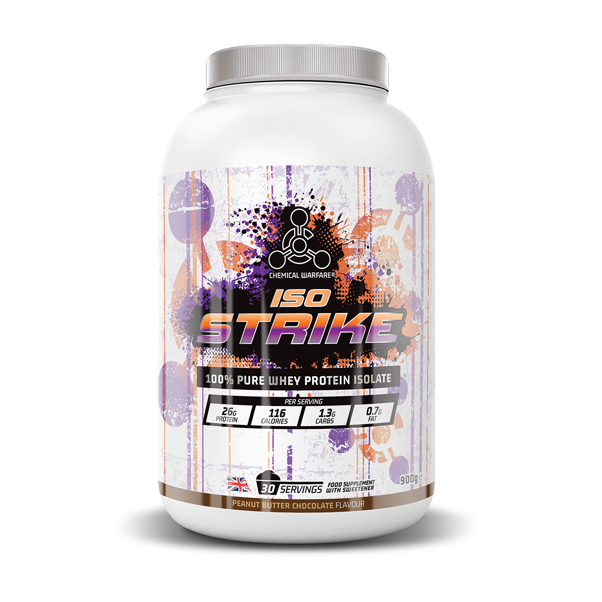 Chemical Warfare Iso-Strike Whey Isolate 900g Strawberry Cheesecake