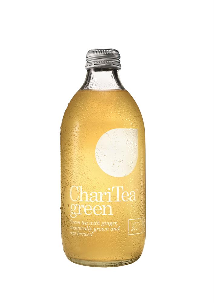 ChariTea_Green Organic Fairtrade Iced Tea with Ginger 330ml-pack of 4