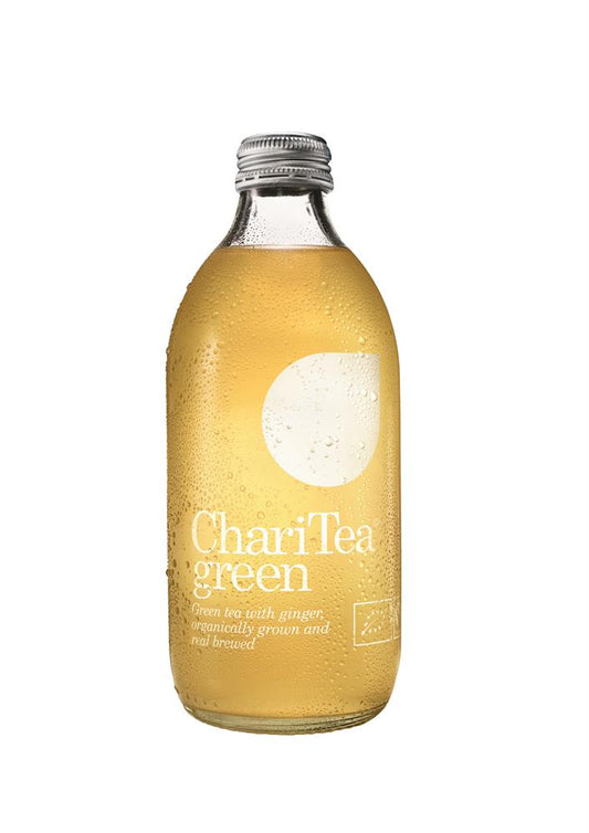 ChariTea_Green Organic Fairtrade Iced Tea with Ginger 330ml-pack of 4