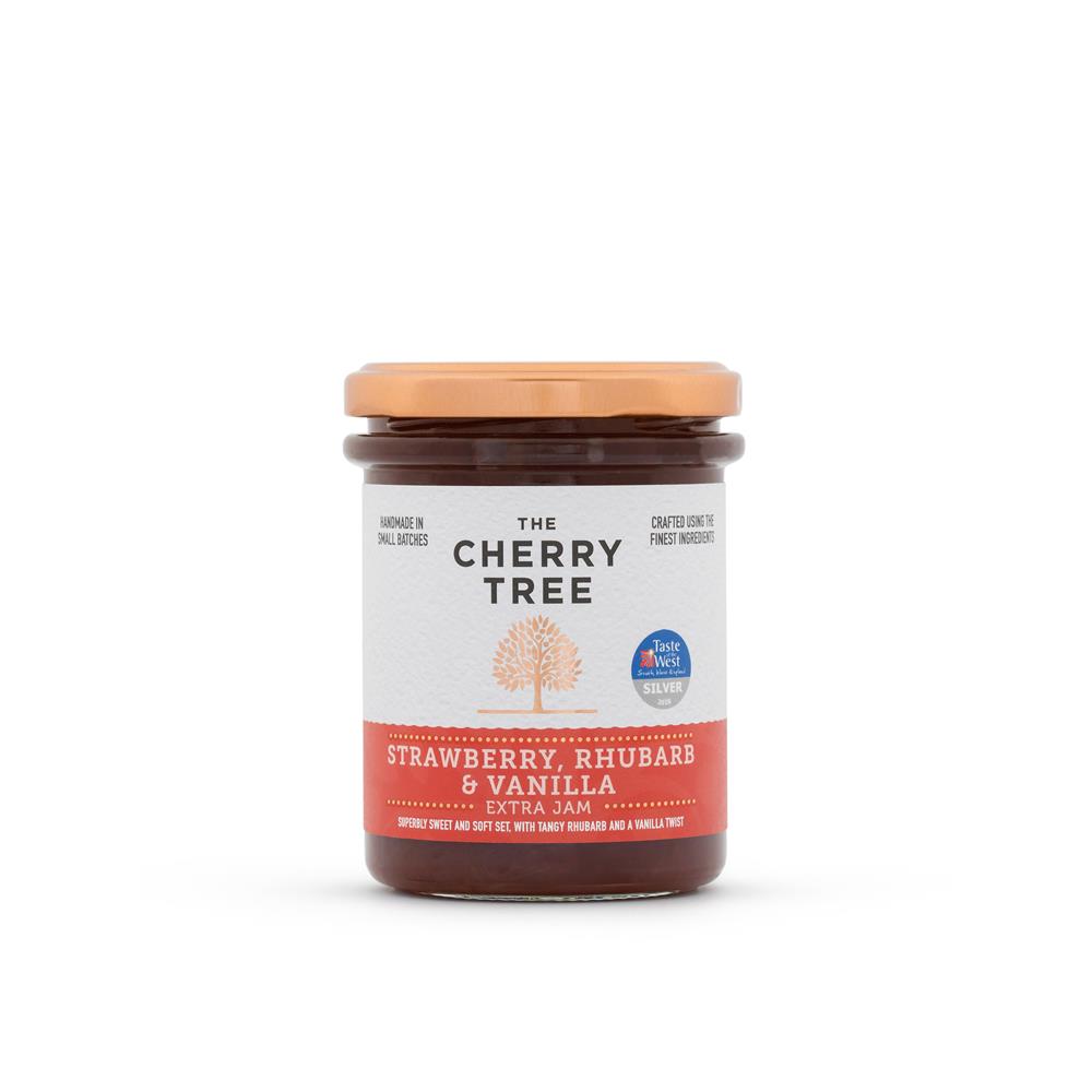 The Cherry Tree_Strawberry Rhubarb & Vanilla Extra Jam 225g