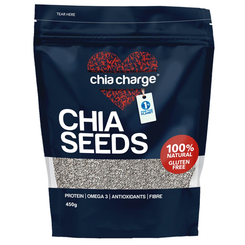 Chia Charge_Chia Seeds natural & rich in Vegan Omega 3 Protein & Fibre.450g.