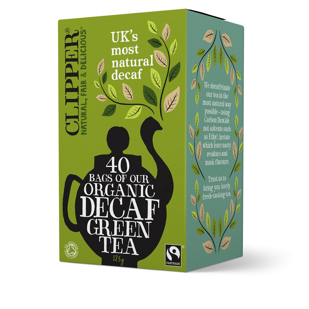 Clipper_Fairtrade & Organic Decaf Green Tea Bags 40 Bags