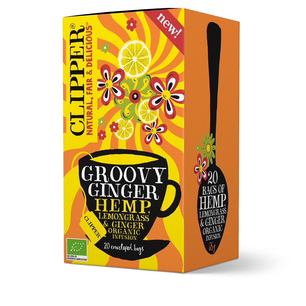 Clipper_Organic Groovy Ginger Hemp Infusion 20 Bags