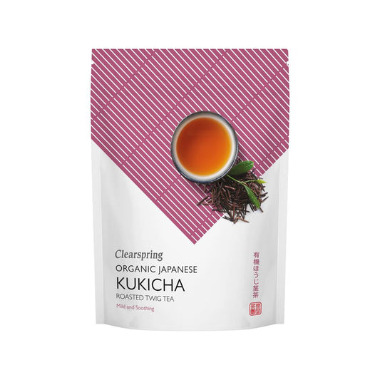 Clearspring_Organic Japanese Roasted Twig Tea Kukicha loose 90g