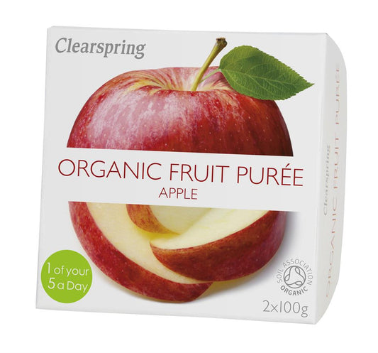 Clearspring_Organic Fruit Puree Apple (2x100g)-pack of 2
