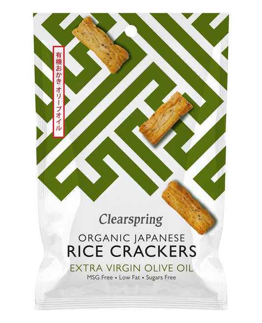 Clearspring_Organic Rice Cracker Olive Oil & Sea Salt 50g
