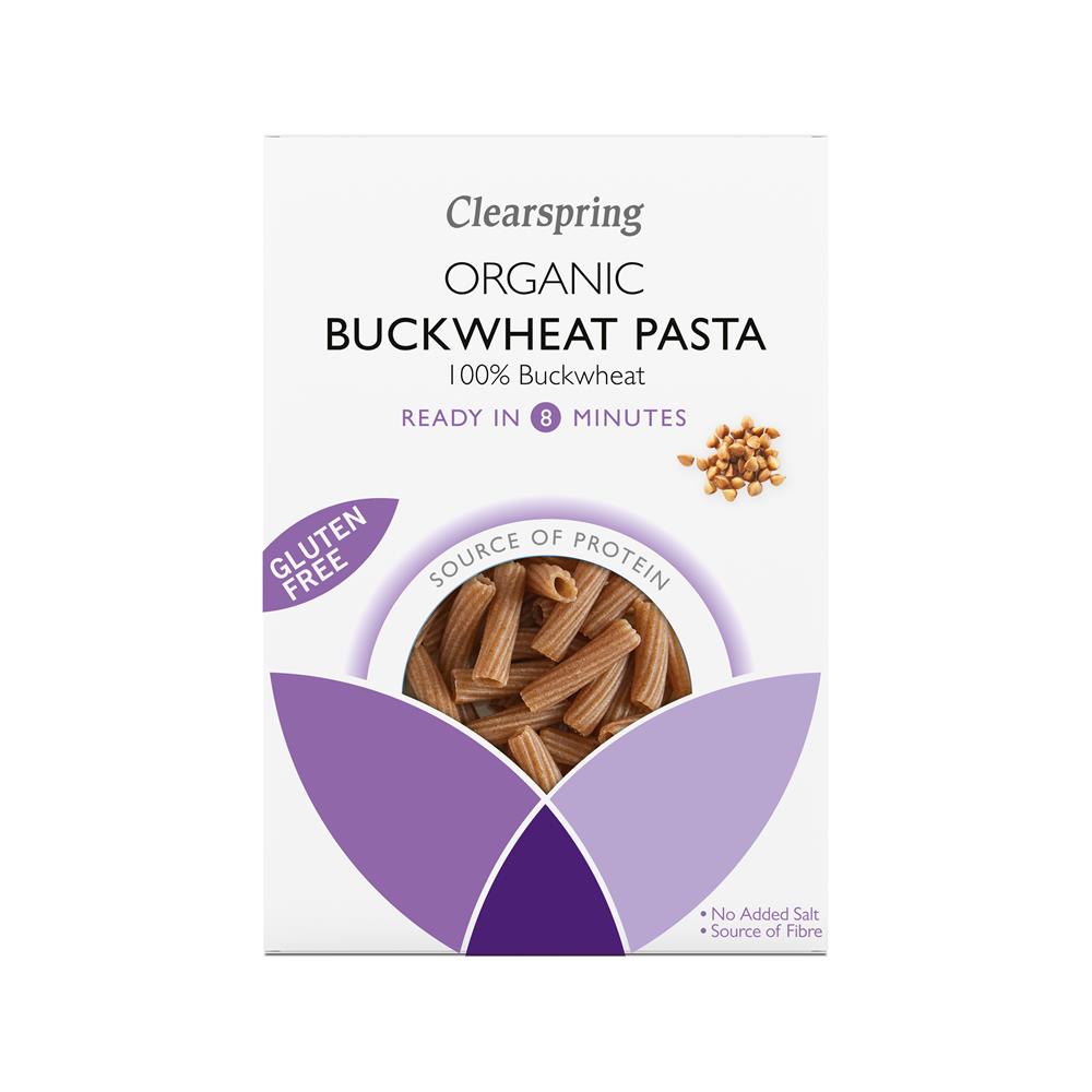 Clearspring_Organic GF Buckwheat Pasta - Tortiglioni 250g