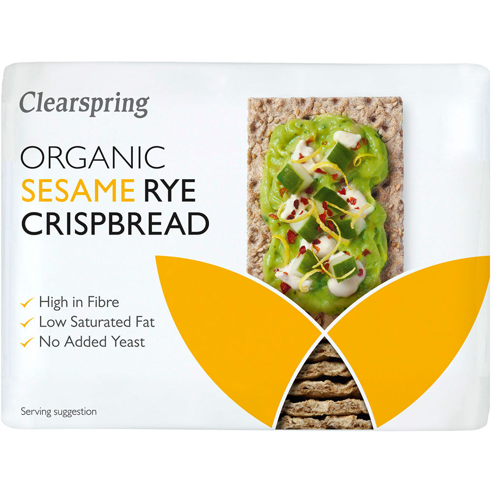 Clearspring_Organic Rye Crispbread - Sesame 200g