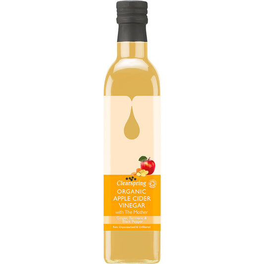Clearspring_Organic Apple Cider Vinegar with Mother - Ginger Turm 500ml