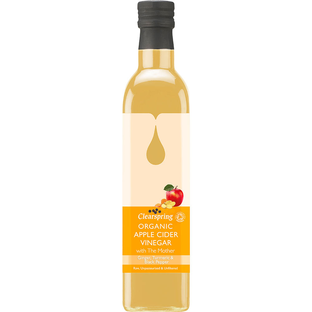 Clearspring_Organic Apple Cider Vinegar with Mother - Ginger Turm 500ml