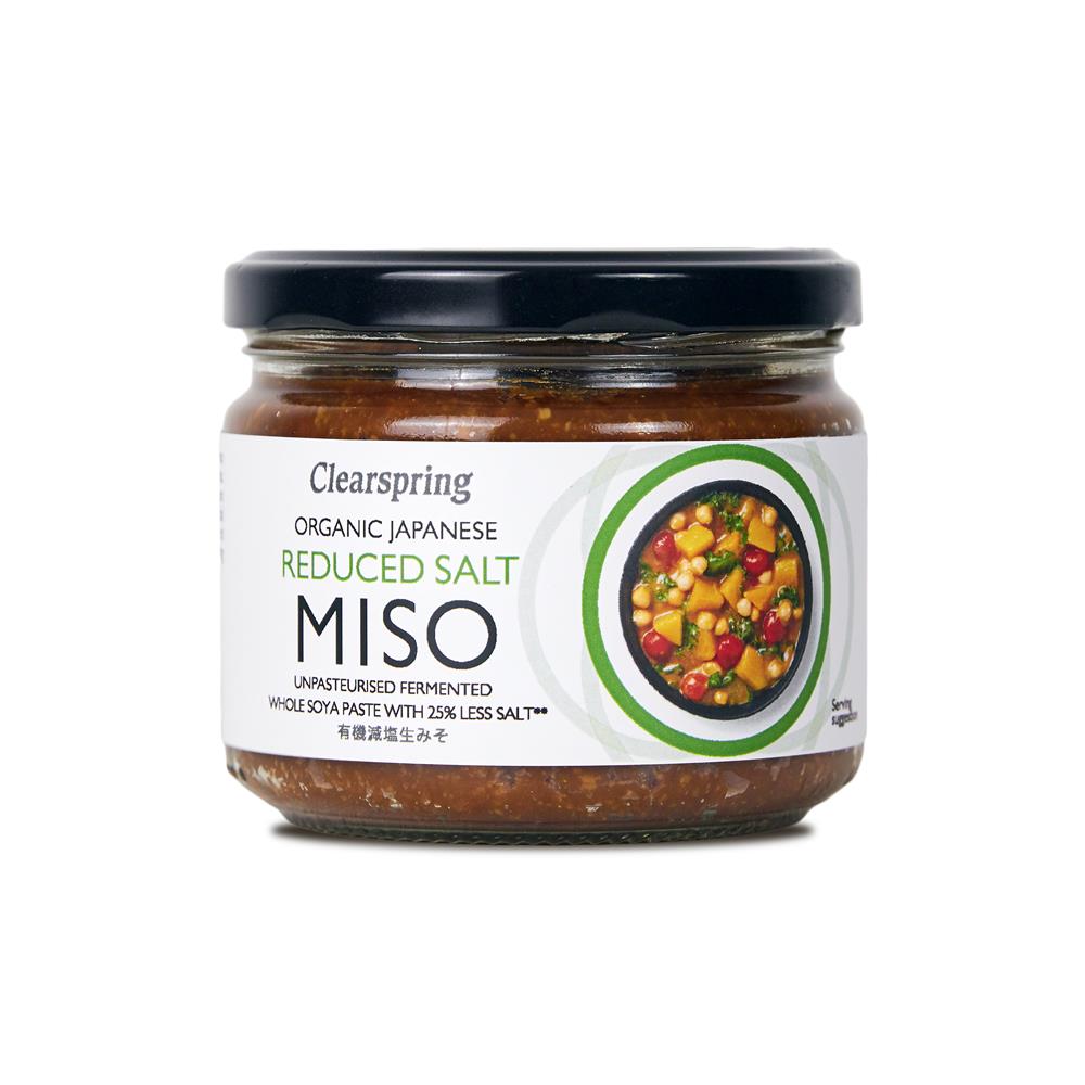 Clearspring_Organic Japanese Reduced Salt Miso Jar (unpasteurised) 270g