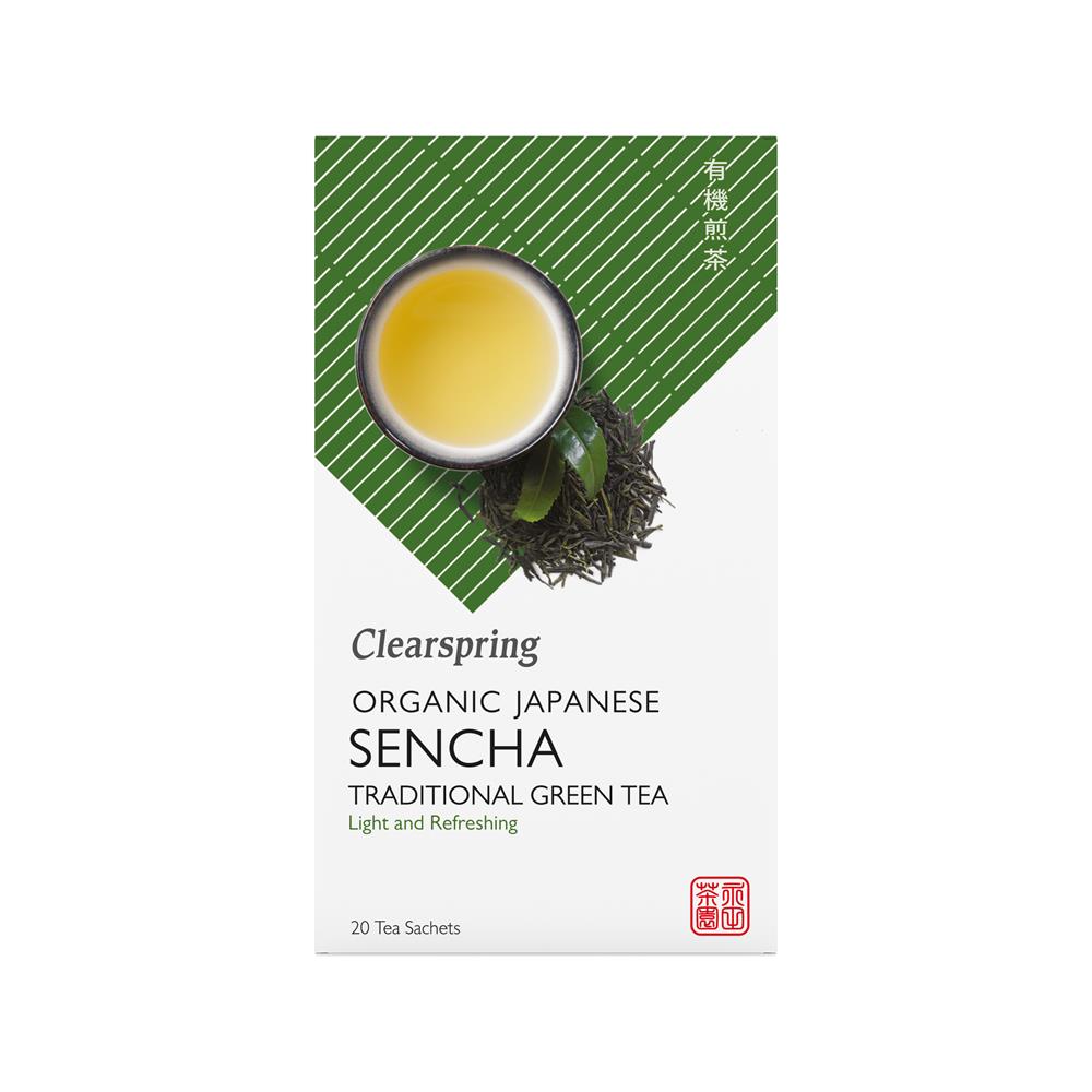 Clearspring_Organic Japanese Green Tea Sencha tea bags/box 20 teabags