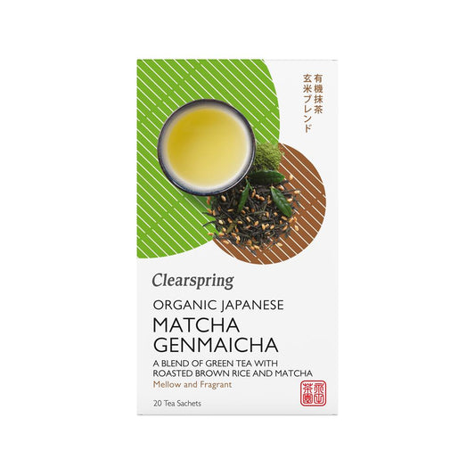 Clearspring_Organic Japanese Matcha Genmaicha 20 bags
