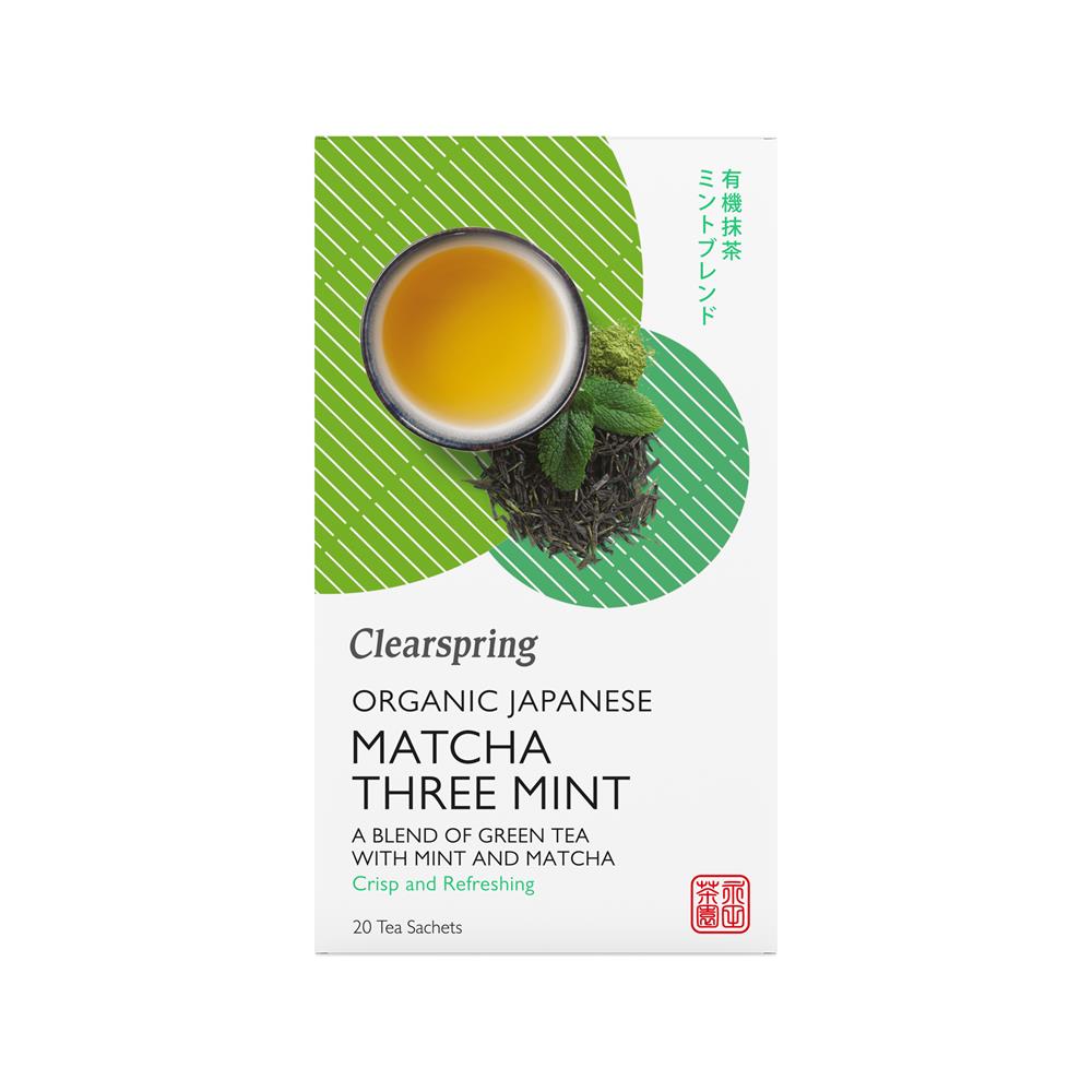 Clearspring_Organic Japanese Matcha Three Mint 20 Teabags