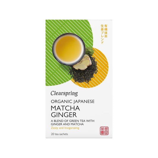 Clearspring_Organic Japanese Matcha Ginger 20 bags
