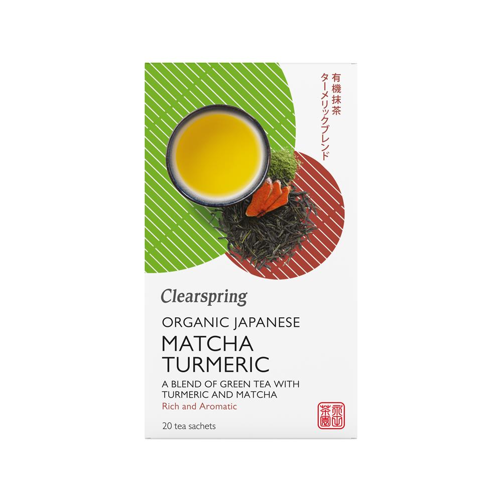 Clearspring_Organic Japanese Matcha Turmeric 20 Teabags