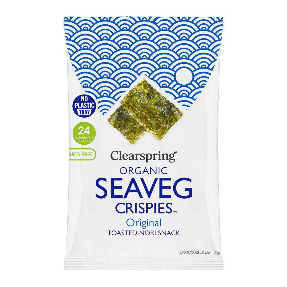 Clearspring_Organic Seaveg Crispies Original 4g (TRAYLESS)-pack of 20