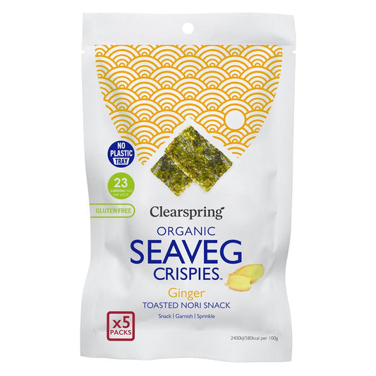 Clearspring_Ginger - Organic Seaveg Crispies Multipack (TRAYLESS) 20g
