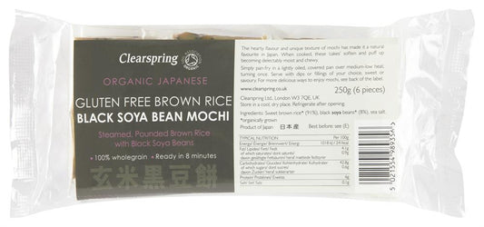 Clearspring_Organic Japanese Brown Rice Black Soya Bean Mochi 250g