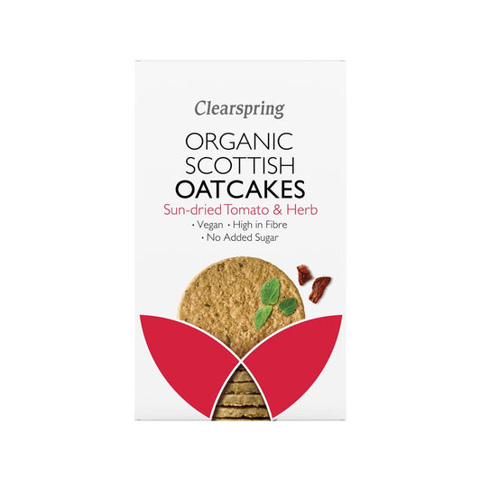 Clearspring_Organic Scottish Oatcakes Tomato & Herb 200g