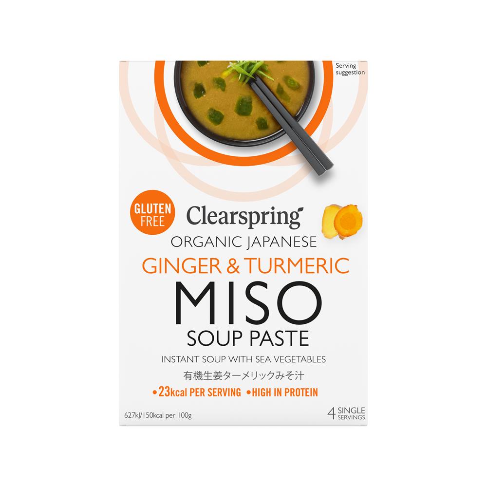 Clearspring_Organic Japanese Ginger & Turmeric Instant Miso Soup 60g