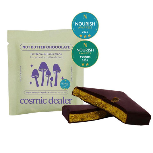 Cosmic Dealer_Nut Butter Chocolate Pistachio Bite Organic with Lion's Mane 20g-pack of 4