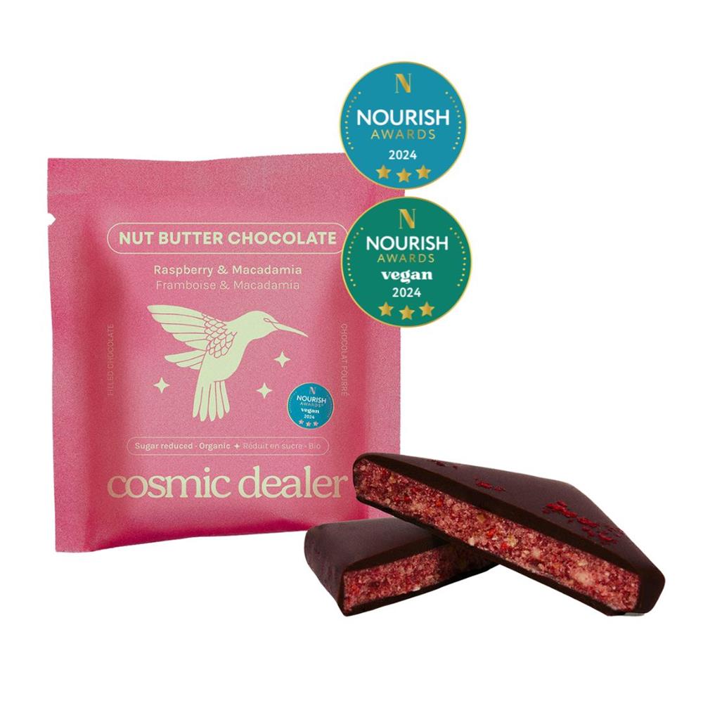 Cosmic Dealer_Nut Butter Chocolate Raspberry Bite Organic Sugar Reduced 20g-pack of 4