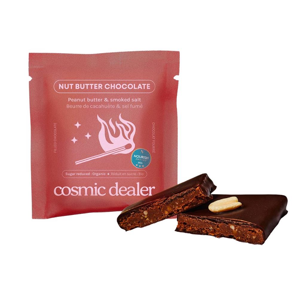 Cosmic Dealer_Peanut Butter & Salt Chocolate Bite Organic Sugar Reduced 20g-pack of 4
