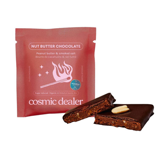 Cosmic Dealer_Peanut Butter & Salt Chocolate Bite Organic Sugar Reduced 20g-pack of 4