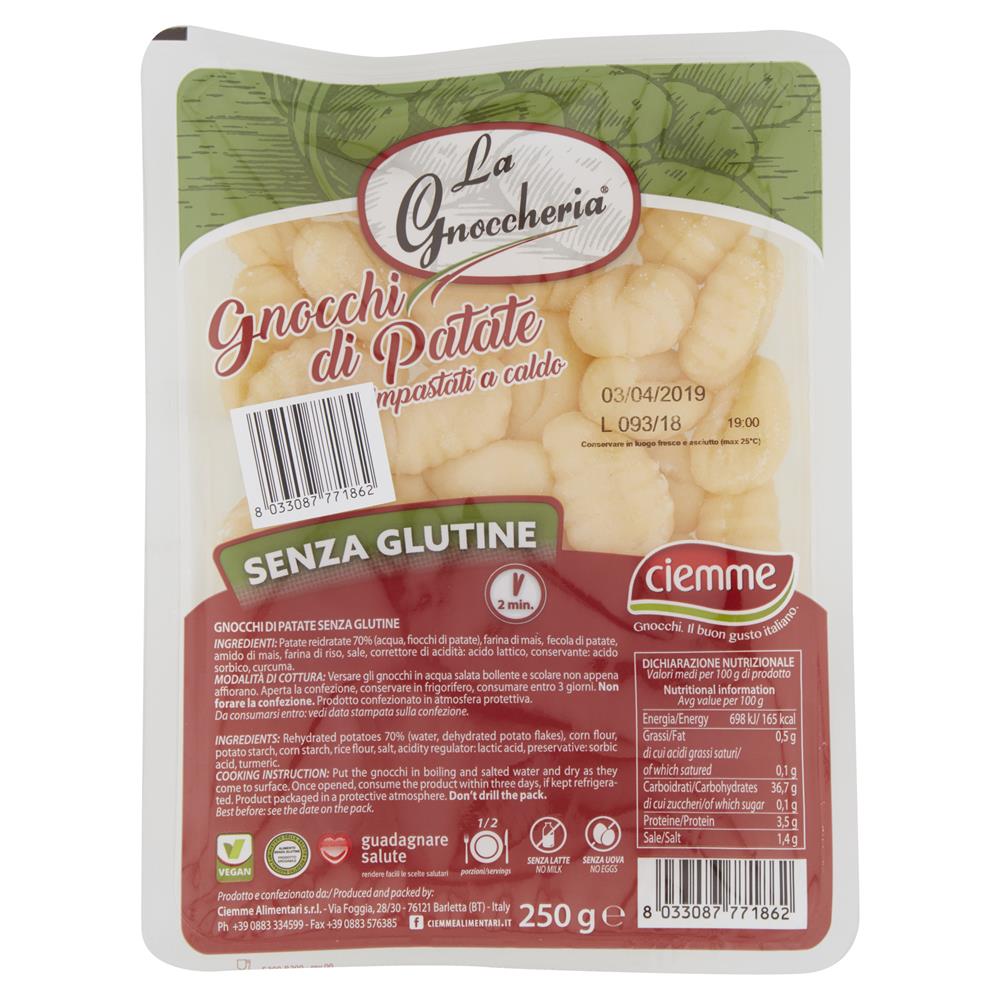 Ciemme_Gluten Free and Vegan Gnocchi 250g-pack of 2