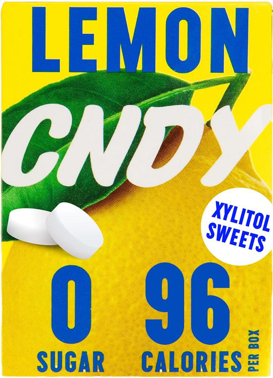 CNDY_Lemon SugarFree Xylitol Sweets 40g-Pack of 7