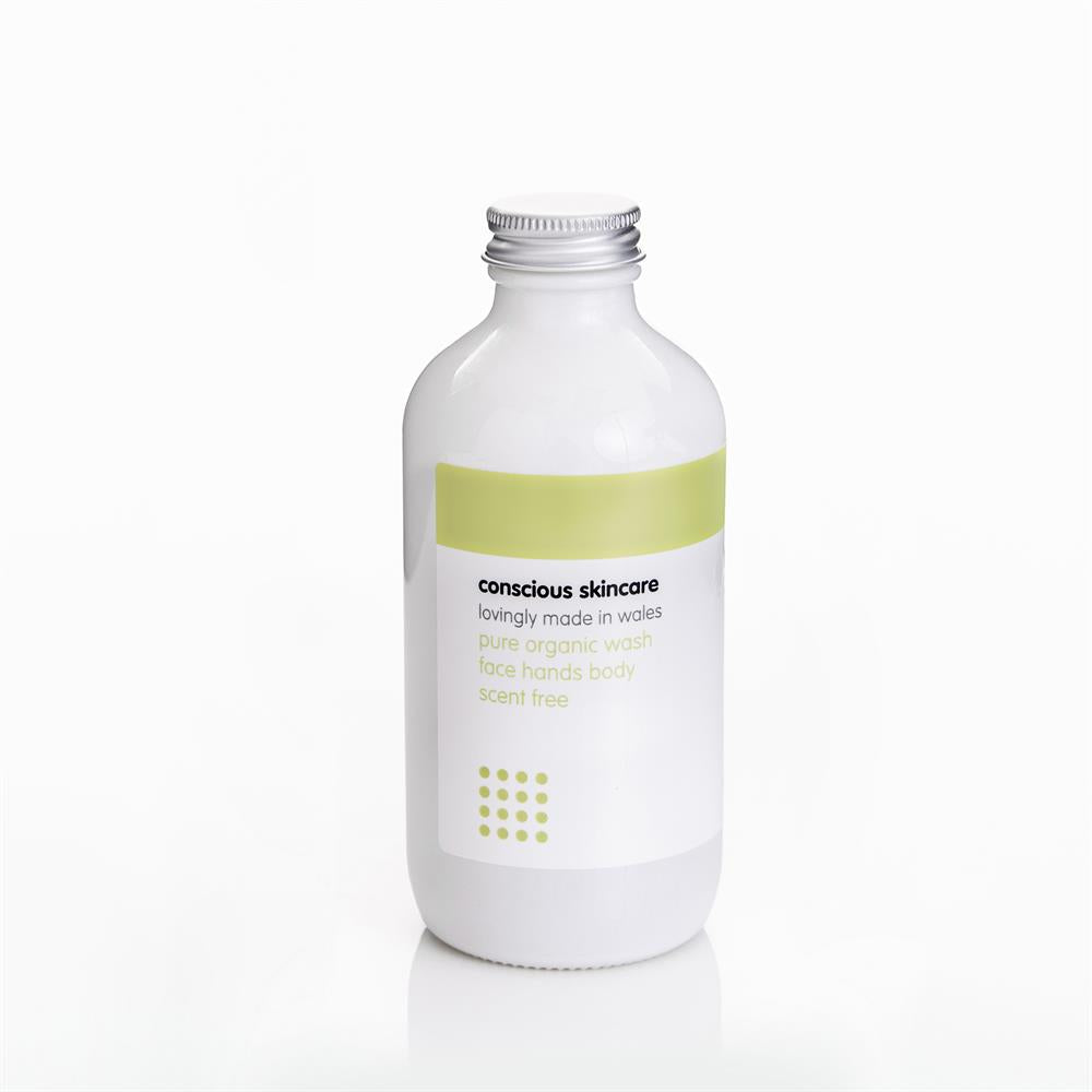 Conscious Skincare_Unfragranced Pure Organic Wash for face hands body