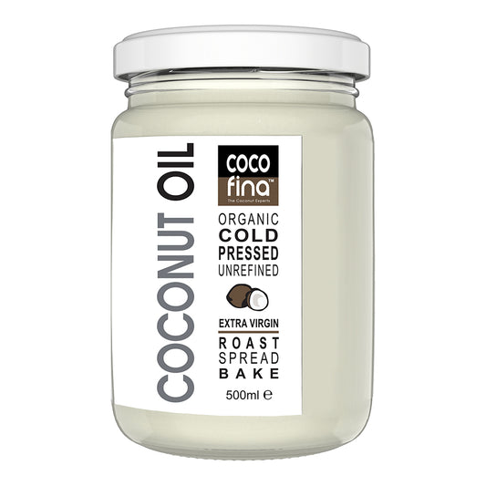 Cocofina_Organic Coconut Oil in 500ml Glass Jar