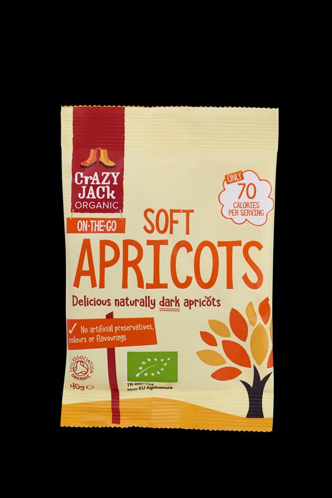 Crazy Jack_Organic Ready to Eat Soft Apricots 40g-pack of 18