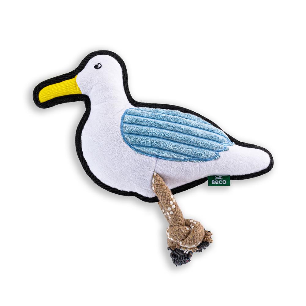 Beco_Plush Seagull squeaky soft dog toy. 1 medium toy