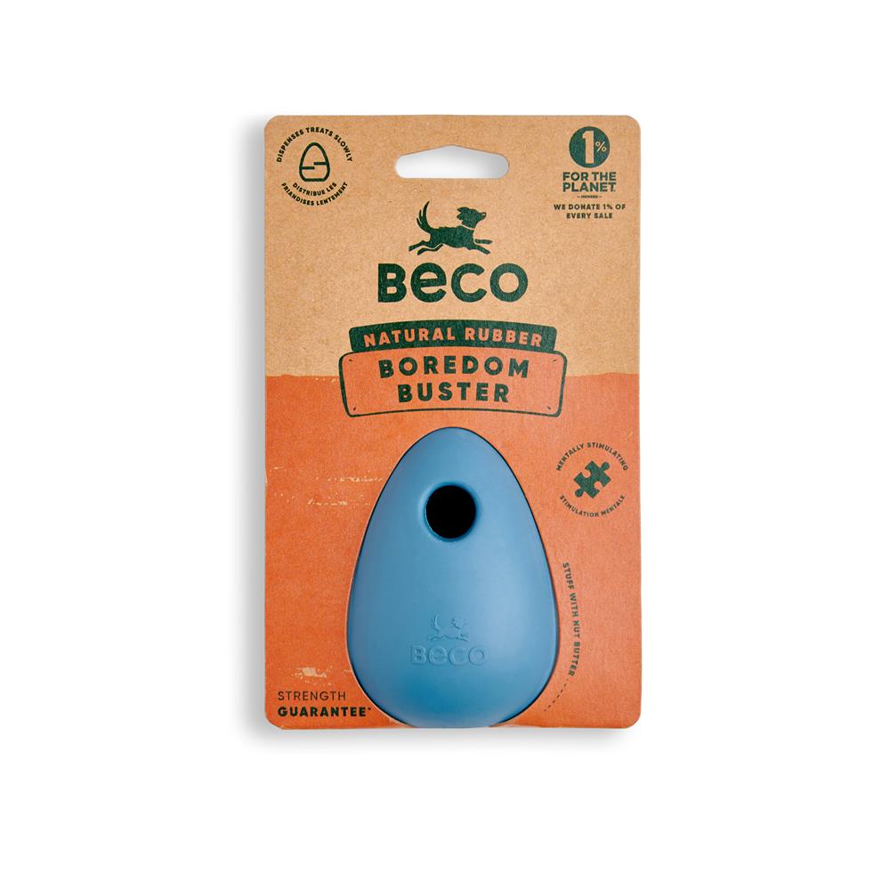 Beco_Egg shaped rubber enrichment dog toy. 1 toy
