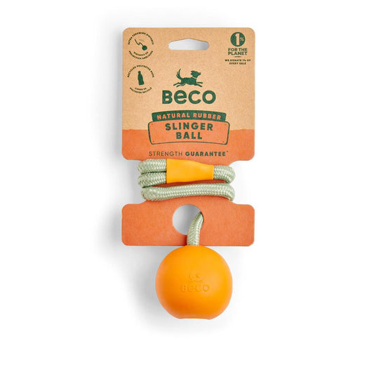 Beco_A springy rubber ball on a strong recycled rope.