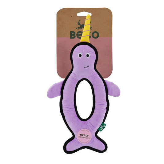 Beco_Plus Narwhal Dog Toy Large. 1 toy
