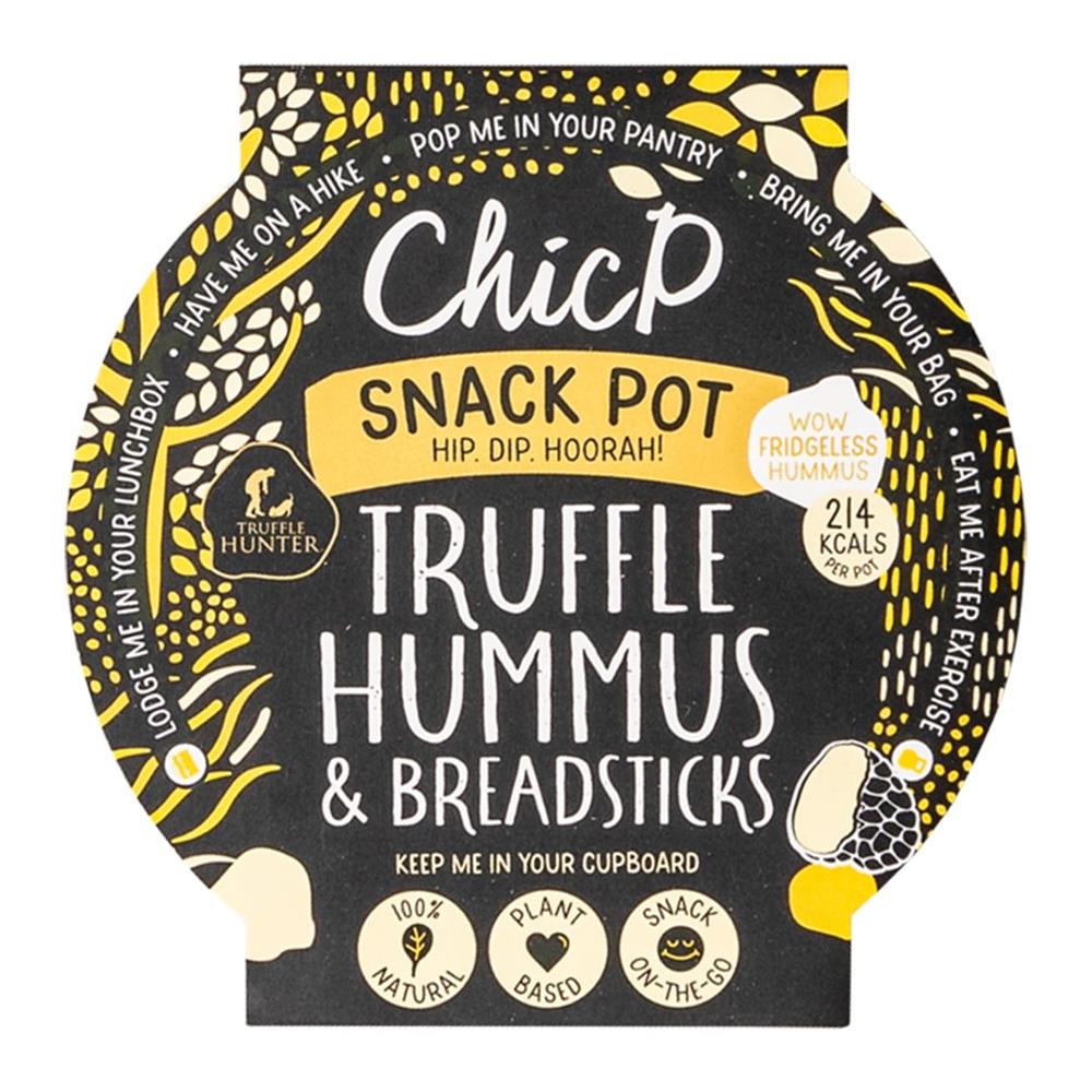 ChicP Ambient_Delicious healthy Truffle hummus & breadstick Snack Pot 70g-pack of 2