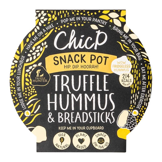 ChicP Ambient_Delicious healthy Truffle hummus & breadstick Snack Pot 70g-pack of 2