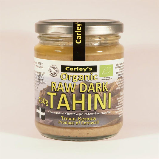 Carley's_Organic Raw DARK Tahini (ft sesame oil) 250g