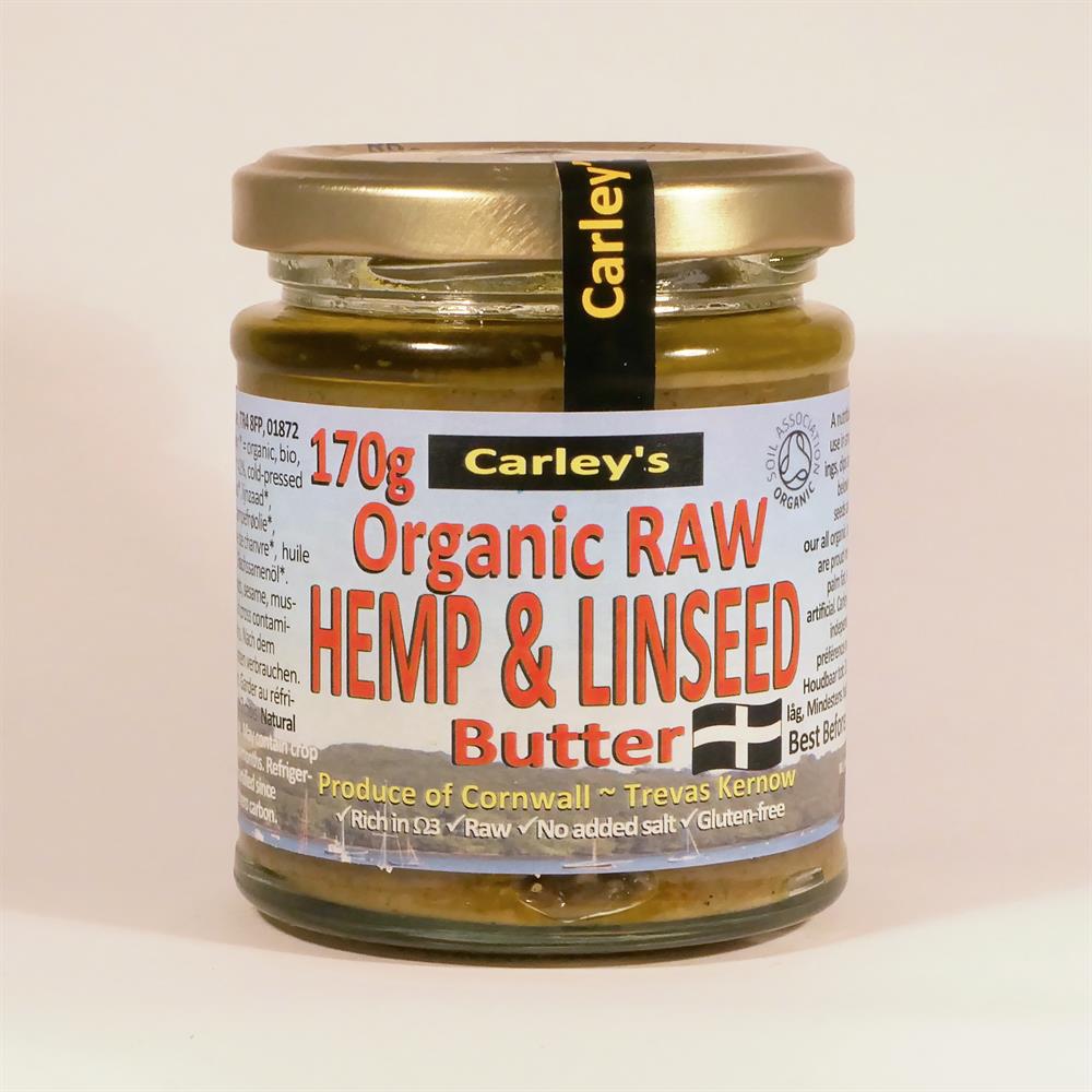 Carley's_Organic Raw Hemp and Linseed Butter 170g
